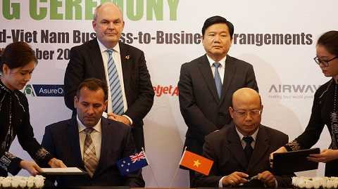 Trong khuôn khổ chuyến thăm và làm việc của phái đoàn cấp cao của Chính phủ New Zealand tại Việt Nam, công ty AsureQuality Ltd. của chính phủ New Zealand và Vinamilk đã cùng ký kết bản thỏa thuận chung về việc hợp tác phát triển chuỗi giá trị chuyên ngành nông nghiệp – thực phẩm dựa trên những thực hành tiên tiến nhất của thế giới. Trong khuôn khổ chuyến thăm và làm việc của phái đoàn cấp cao của Chính phủ New Zealand tại Việt Nam, công ty AsureQuality Ltd. của chính phủ New Zealand và Vinamilk đã cùng ký kết bản thỏa thuận chung về việc hợp tác phát triển chuỗi giá trị chuyên ngành nông nghiệp – thực phẩm dựa trên những thực hành tiên tiến nhất của thế giới.