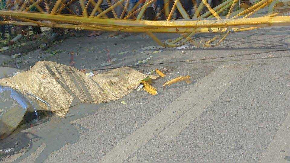 Hải Phòng: Sập cần cẩu hơn 70m, nhiều người thương vong