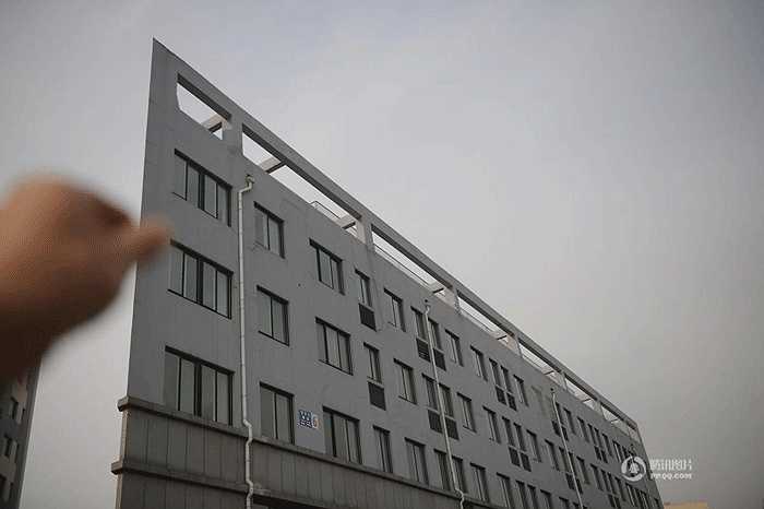 Tòa nhà đặc biệt này xuất hiện ở Tế Nam, tỉnh Sơn Đông, Đông Bắc Trung Quốc. (Nguồn: QQ)