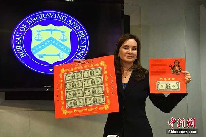 Bộ Tài Chính Mỹ vừa phát hành tờ tiền may mắn chào đón năm mới con Khỉ - Tết Âm Lịch của người châu Á