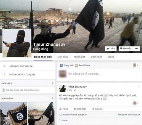 Công an truy tìm, xử lý nghiêm kẻ lập Facebook thách thức IS khủng bố