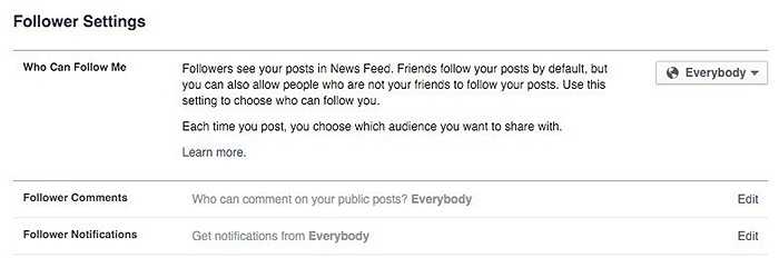 Phân biệt ranh giới giữa 'Bạn bè' và 'Followers'. Có 2 cách để kết nối với người khác trên Facebook, đó là: trở thành bạn bè hoặc người theo dõi (followers). Bạn bè là người nhận được sự đồng ý kết bạn, có thể comment, nhận xét ... còn người theo dõi chỉ có thể nhận được các thông tin cập nhật về người dùng mà thôi 