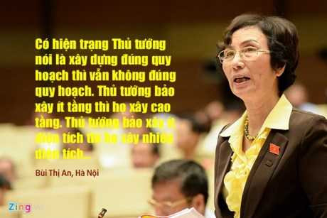 Nói về kỷ cương của các địa phương, bộ, ngành, đại biểu Bùi Thị An cho rằng, đang có vấn đề rất nghiêm trọng trong việc thực thi phép nước khi Thủ tướng chỉ đạo một đằng, bộ, ngành, địa phương lại làm một nẻo.