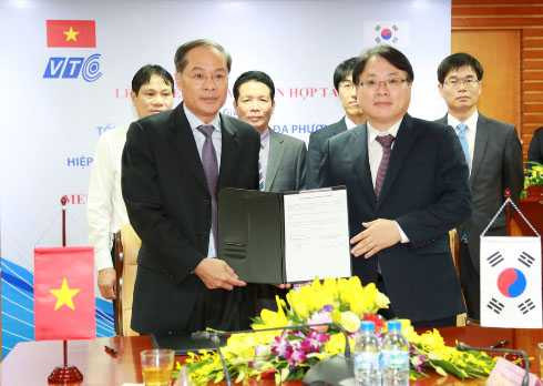 Tổng công ty VTC kí kết hợp tác với Hiệp hội Phát triển Phát thanh Truyền hình Hàn Quốc