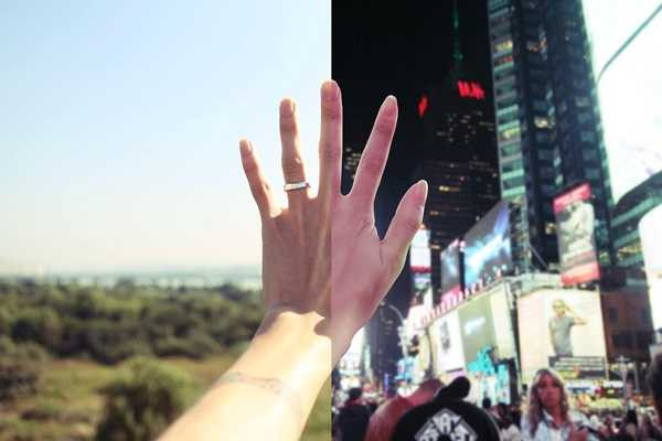 Cặp đôi yêu xa 'giữ lửa' bằng bộ ảnh song song