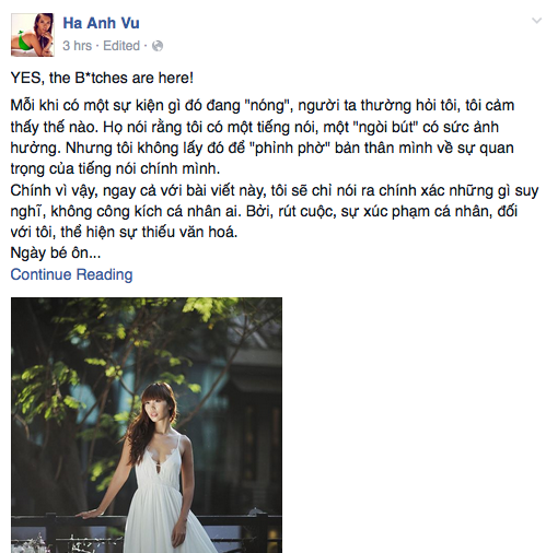 Hà ANh facebook