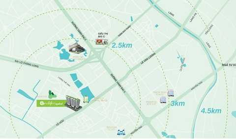An cư tại EcoLife Capitol cư dân có thể dễ dàng di chuyển tới nhiều địa điểm trong và ngoài khu vực quận Nam Từ Liêm.