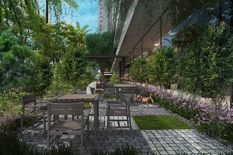 Mật độ xây dựng tại EcoLife Capitol chỉ khoảng 38%, phần diện tích còn lại được dành cho khoảng xanh và hệ thống tiện ích.