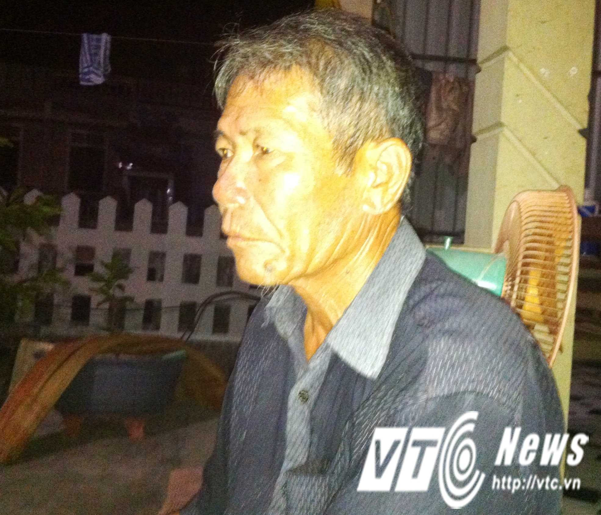 Ông Trần Thanh Tùng, trưởng thôn Tân Mỹ BC thuật lại sự việc với PV.