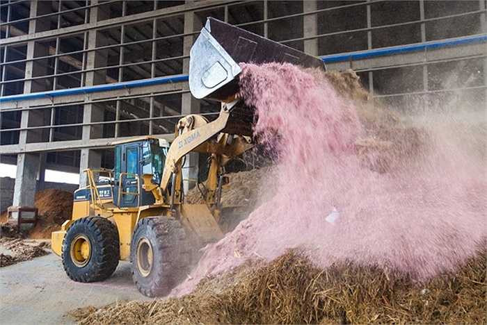 Sau đó trộn đều với nhiên liệu khác