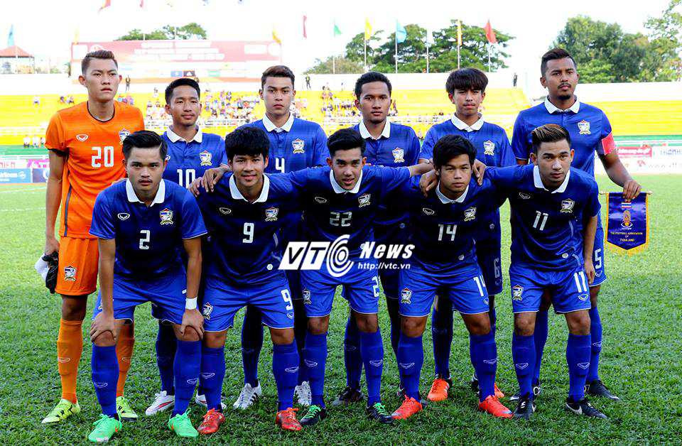 Các cầu thủ mang áo số 6, 8, 9 và 14 từng được triệu tập vào U19 Thái Lan (Ảnh: Quang Minh)