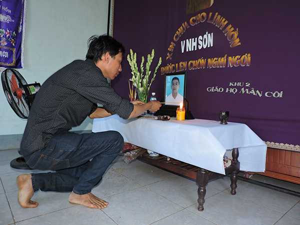 Trịnh Xuân Quyền chết bất thường sau khi bị tạm giam 2 tuần tại công an huyện (Ảnh: Tiền phong)