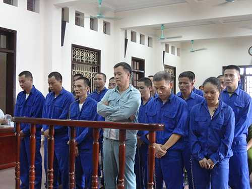 18 bị cáo tại phiên tòa