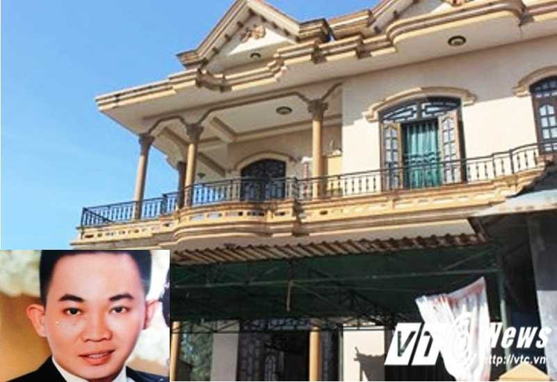 Ngôi nhà nơi xảy ra vụ án và chân dung kẻ sát nhân Trần Xuân Vinh (ảnh nhỏ).