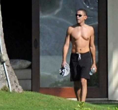 Cơ thể với bụng 6 múi quyến rũ của Tổng thống Obama