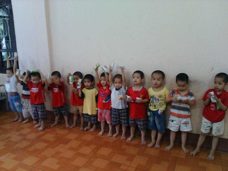 12 cháu bé hiện đang ở Trung tâm. Các cháu bị bắt cóc và được giải cứu cách đây 4-5 năm.