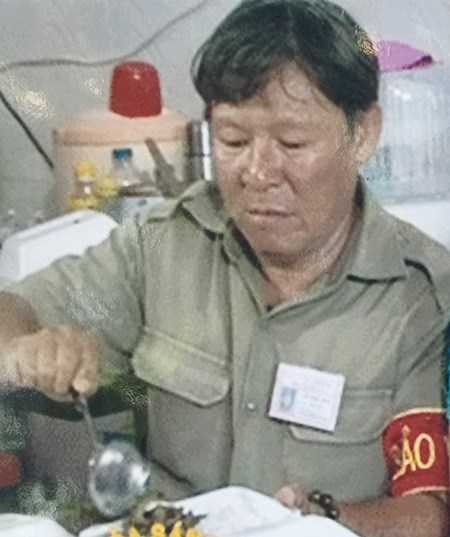 Nguyễn Minh Tân trong chương trình truyền hình Tỏa sáng giữa đời thường. (Ảnh do gia đình nạn nhân cung cấp)