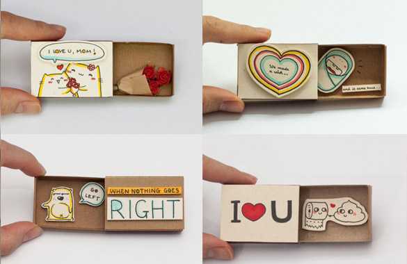 Lời nhắn nhủ dễ thương từ những hộp diêm