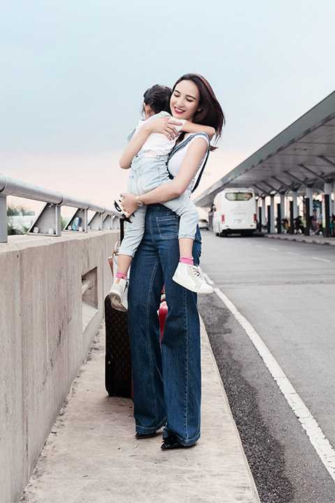 Dù chưa chính thức kết hôn nhưng Ngọc Diễm cho biết cha của con gái luôn bên cạnh chăm sóc cho hai mẹ con cô.