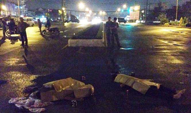 Hiện trường vụ tai nạn - Ảnh: CA