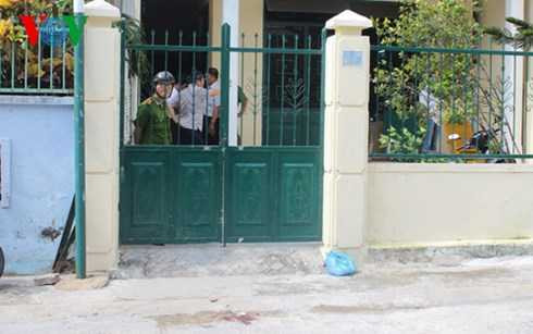 Hiện trường vụ nổ súng khiến 1 người Trung Quốc tử vong (Ảnh: Đình Thiệu)