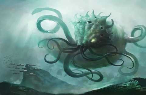 Quái vật Kraken sử dụng những xúc tu khổng lồ 