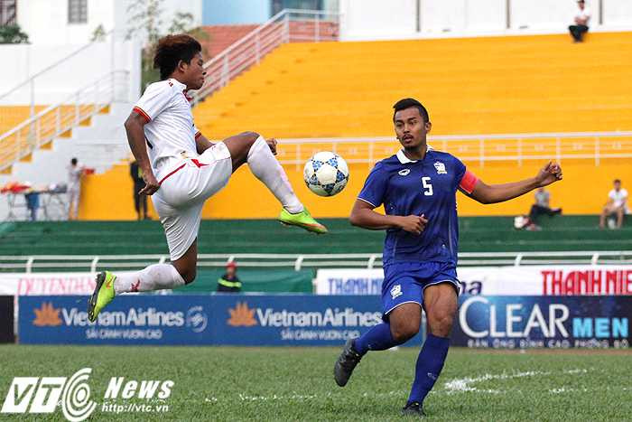 U21 Thái Lan giành vị trí thứ 5 giải U21 Quốc tế báo Thanh niên cúp CLEAR MEN sau khi đánh bại U21 Myanmar 2-1 (Ảnh: Hoàng Tùng)