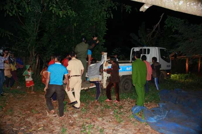 Lực lượng chức năng nhận được tin báo đã có mặt tại hiện trường