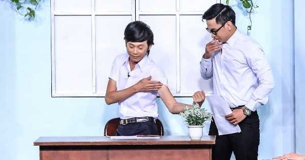 hoài linh khoe cơ bắp