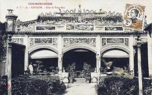 Nhà của Đỗ Hữu Phương, căn nhà phối hợp của 3 phong cách là Việt - Pháp - Hoa được in trên tem. Ảnh: S.T