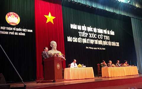 Cử tri Đà Nẵng, bức xúc, Trung Quốc, ngang ngược trên biển Đông