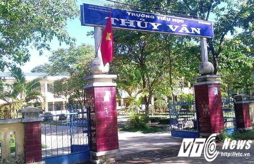 Trường Tiểu học Thủy Vân nơi xảy ra sự việc.