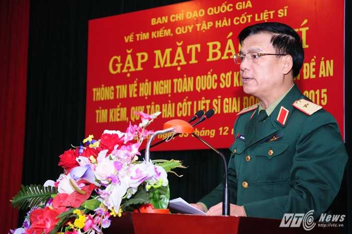 Thiếu tướng Trần Văn Minh, Cục trưởng Cục Chính sách giới thiệu về hội nghị trực tuyến ngày 7/12 tới - Ảnh: Tùng Đinh