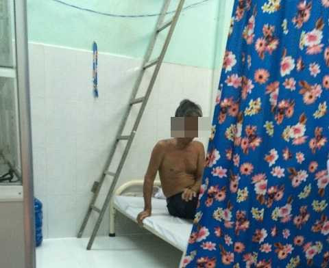  Người đàn ông được cho là chim mồi của nhóm bác sỹ mạo danh BV Chợ Rẫy. Ảnh: Phan Cường