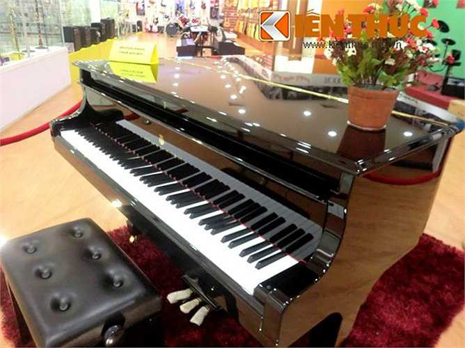 Baby Grand Piano S155 đủ nhỏ để phù hợp với hầu hết các căn phòng. Phần khung sườn của đàn được làm bằng gỗ thông chắc chắn. 