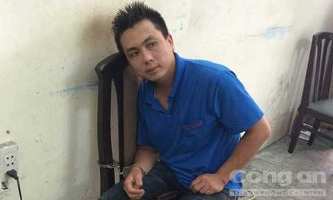 Hồ Trọng Nam tại cơ quan công an.