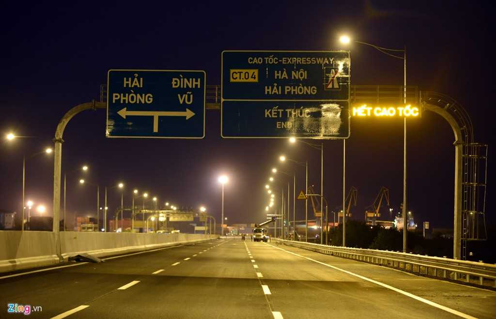 Điểm cuối của tuyến tại khu vực Cảng Đình Vũ (Hải Phòng).