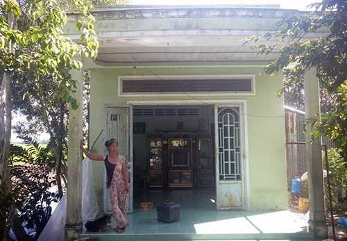 Căn nhà tại Kiên Giang, nơi xảy ra thảm cảnh cha giết con để tự vệ