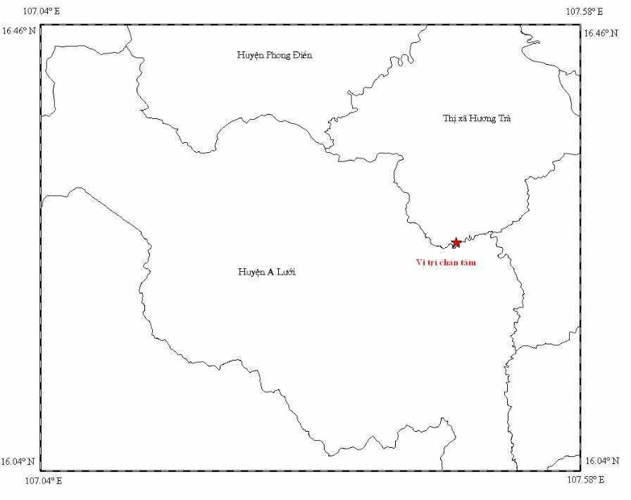 Động đất vừa xảy ra tại Huế