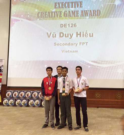 Vũ Duy Hiếu, Trường trung học cơ sở FPT giành giải Nhất 
