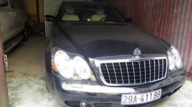 Chiếc Maybach tiền tỉ của Minh “sâm” bị thu giữ