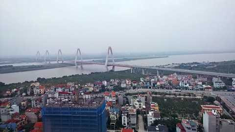 Tầm nhìn cực đẹp hướng cầu Nhật Tân từ dự án Packexim 2