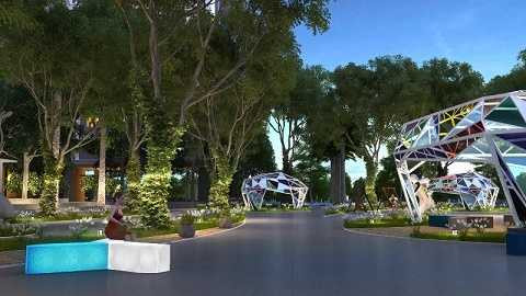 Hệ thống ánh sáng thông minh đón bước chân sẽ mang đến sự bất ngờ thú vị và làm ngạc nhiên bất kỳ ai khi lạc vào khu vườn Sapphire