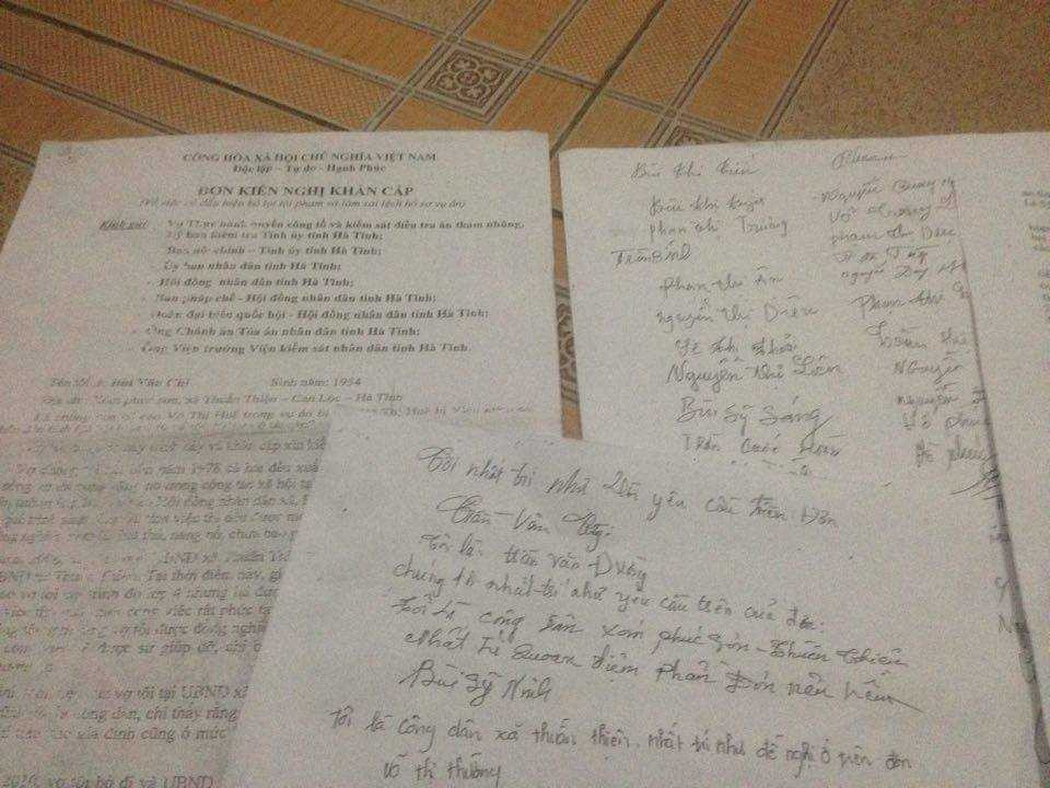 Hàng chục hộ dân viết đơn kiến nghị mong muốn làm rõ vụ án