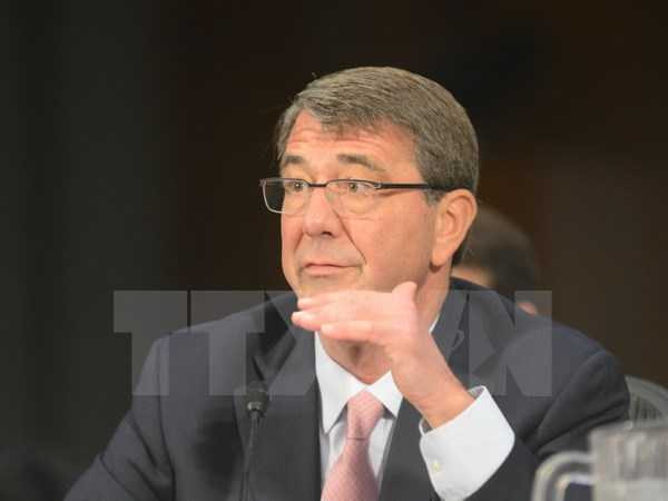 Bộ trưởng Quốc phòng Mỹ Ashton Carter - Ảnh: TTXVN