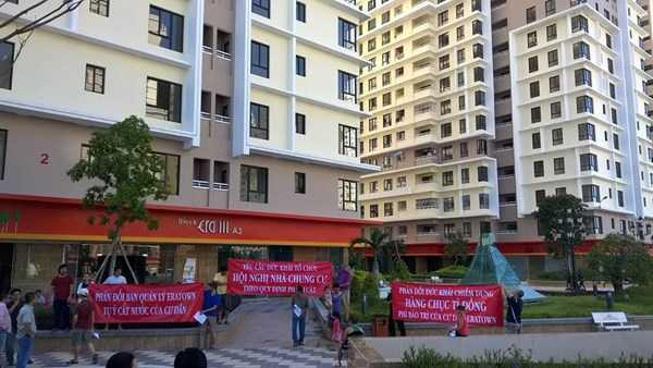 Người dân ở khu dân cư Kỷ Nguyên phản đối công ty cổ phần Đức Khải