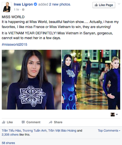 Ines Ligron lan khuê 1