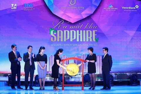 Đại diện chủ đầu tư đánh 9 tiếng chiêng chính thức ra mắt căn hộ Khu Sapphire – Goldmark City