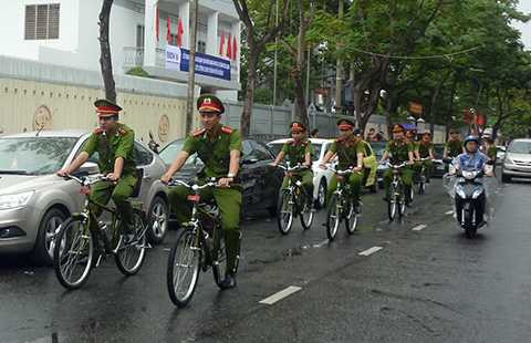 Đà Nẵng, Cảnh sát khu vực, đi tuần tra, xe đạp đặc chủng