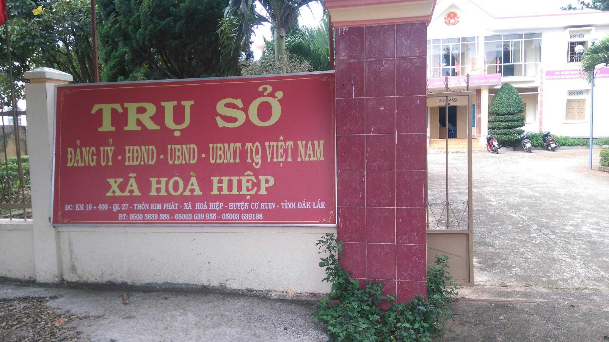 Trụ sở UBND xã Hoà Hiệp, huyện Cư Kuin, tỉnh Đắk Lắk